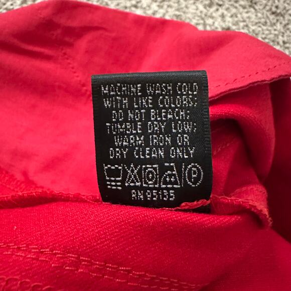 Lafayette 148 red straight knee-length skirt size 16 - Picture 6 of 8